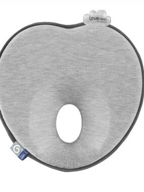 Essentials Light Gray Baby Head Support Pillow